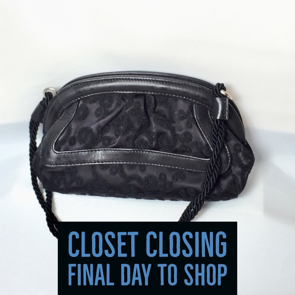 Donald J Pliner Couture Silk Embroidered Mini Bag